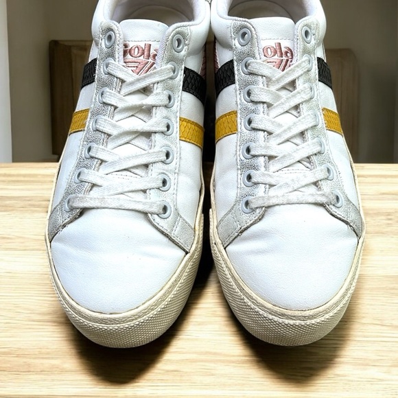 Gola Orchid Platform Trident Snake in White/Pink/Sun Women’s Size 8 - Picture 8 of 13